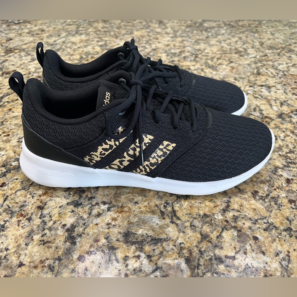 Adidas Cloudfoam Super Leopard Stripe 8.5 Shoe Sneakers